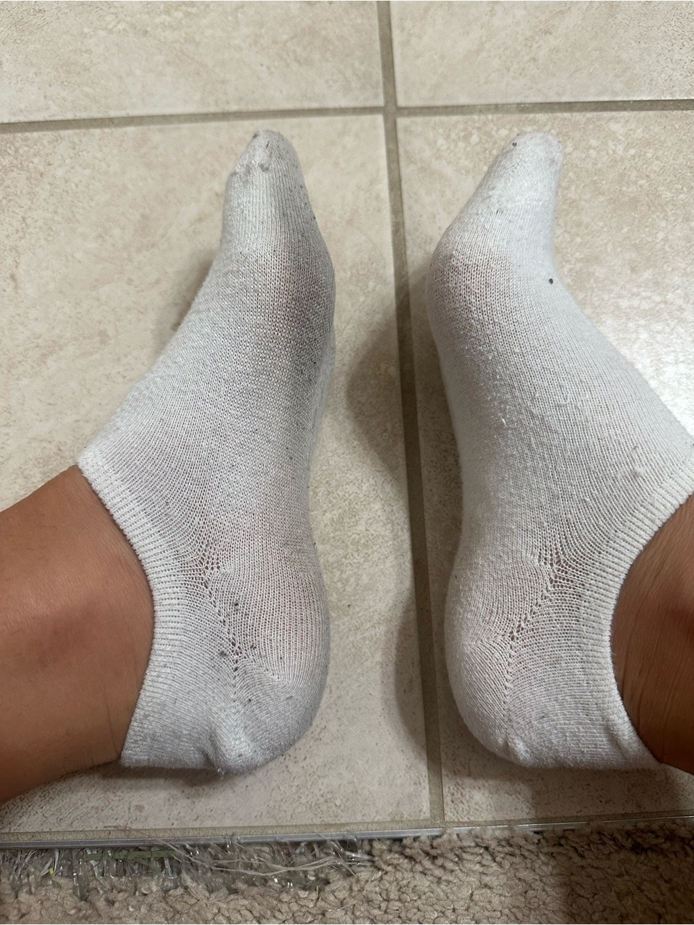Low-Cut White Ankle Socks